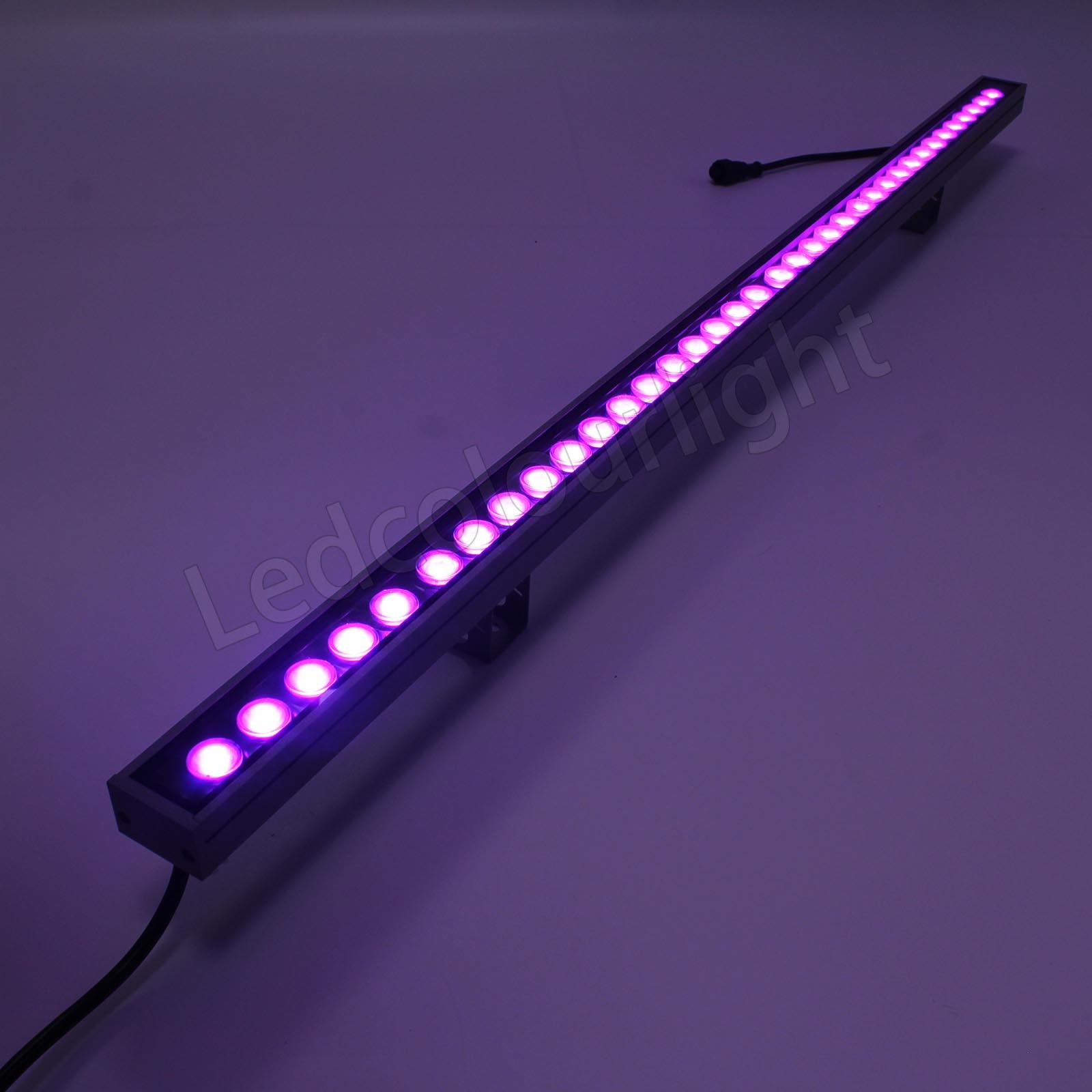 IP66 Waterproof 36W High-power DMX512 LED Wall Washer Light for Building Facades