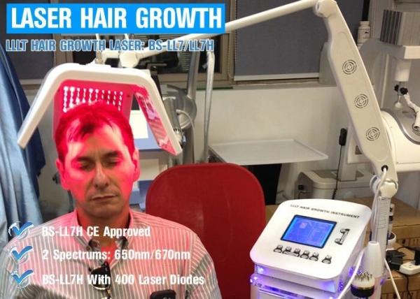 Safe Laser Hair Regrowth Device Energy Adjustable Handheld Probe Non Invasive Treatment