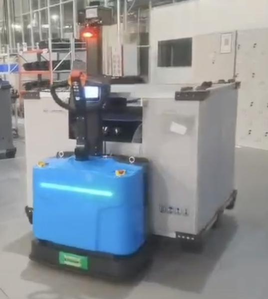 PAD Dockable Driverless Guided Vehicle With Industrial Call Button And CE Certificate
