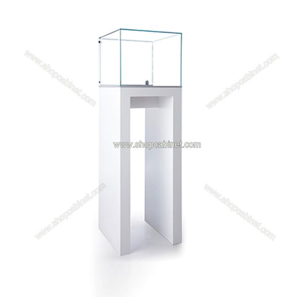 Free Standing Modern Display Wooden Glass Jewelry Display Cabinet