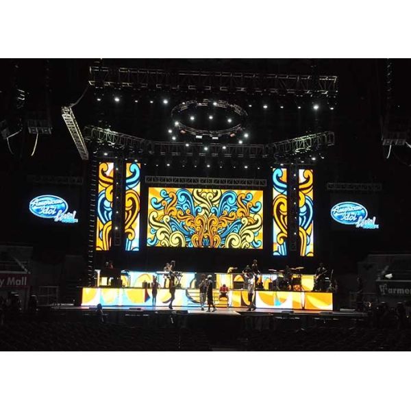 80*80 Pixels P8 Led Screen Stage Backdrop , High Definition Led Display Ultra Slim