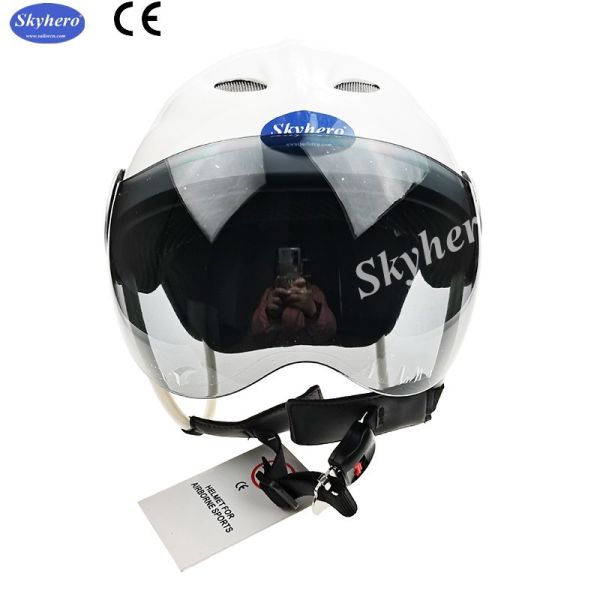 EN 966 standard Powered Paragliding helmet GD-G01Noise cancel paramotor helmet color red black white blue paramotor