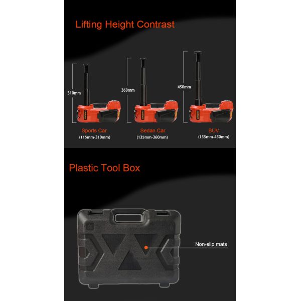 DINSEN 3 в 1 многофункциональное электрическое гидравлическом 12v поднимают домкратом, насос inflator и свет.
