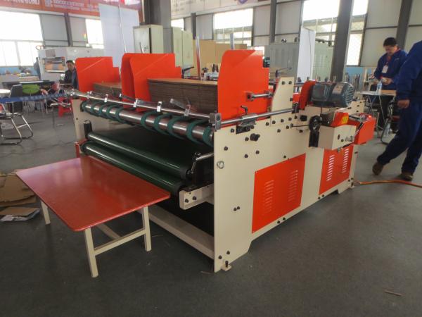 High Speed Manual Carton Folder Gluer Machine / Carton Box Making Machine 3.2Kw