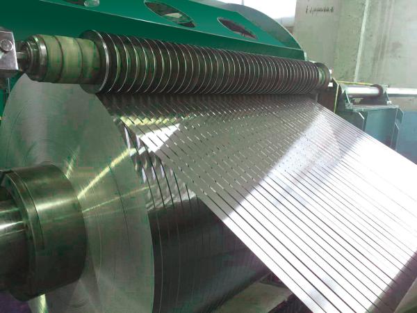 NC Galvanized Steel Strips Sheet Metal Slitter Machine 25 Ton 200m / Min