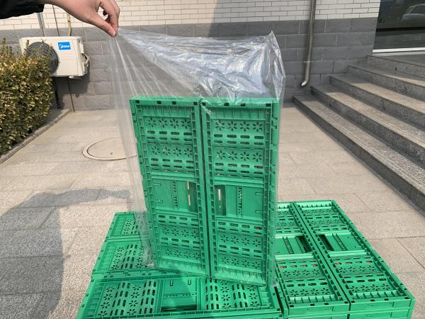 PE/PP Material Small Foldable Plastic Storage Box Crates for Easy Storage