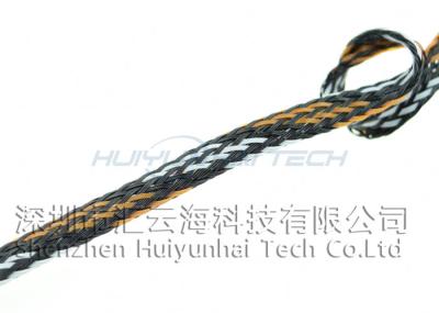 4mm Round High Temp Wire Sleeve , Braided Heat Resistant Sleeve For Cable
