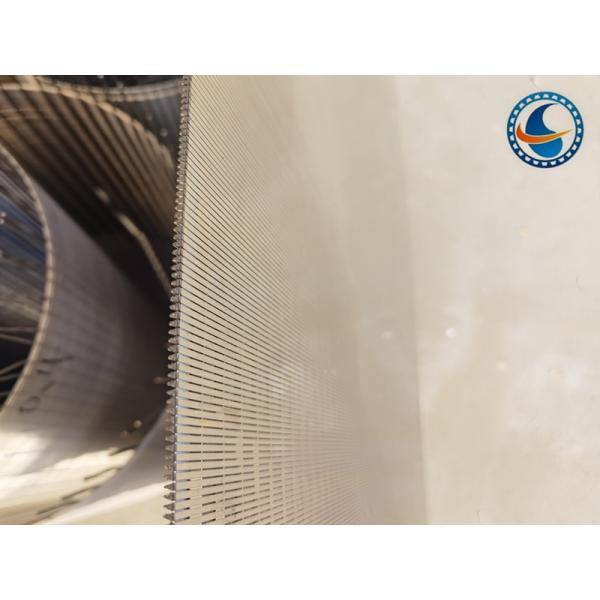 Stainless Steel Slotted Vee Wedge Wire Screen Panels Electric Resistance Welding