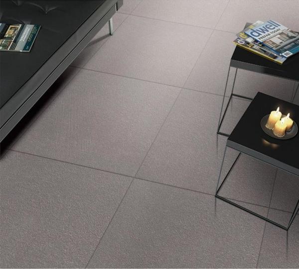 Chapa de piso e parede exterior à prova de umidade cinza escuro 600x600mm Chapas de porcelana para restaurante