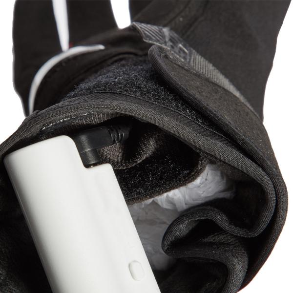Luvas aquecidas 100% poliéster à prova d'água para homens recarregáveis ​​para esportes ao ar livre esqui
