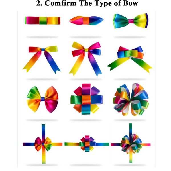Customizable Satin Elastic Pre-Tied Ribbon Bows for Gift Wrapping Unit 0.03-0.2 USD