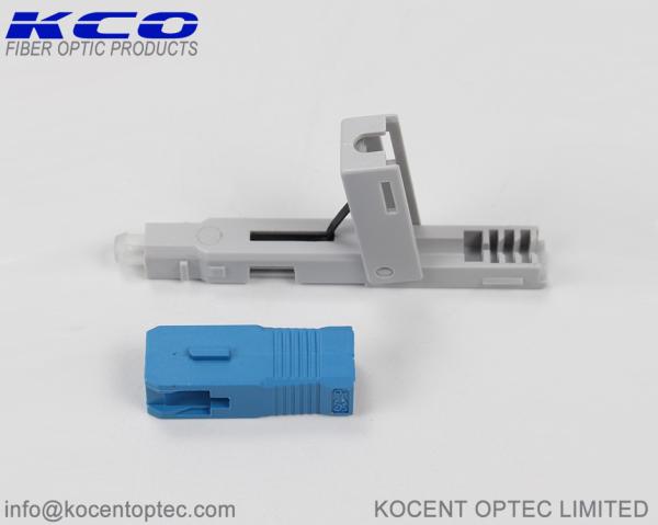 FOFC SC UPC Field Assembly Connector FTTH Drop Cable 0.3dB Insertion Loss