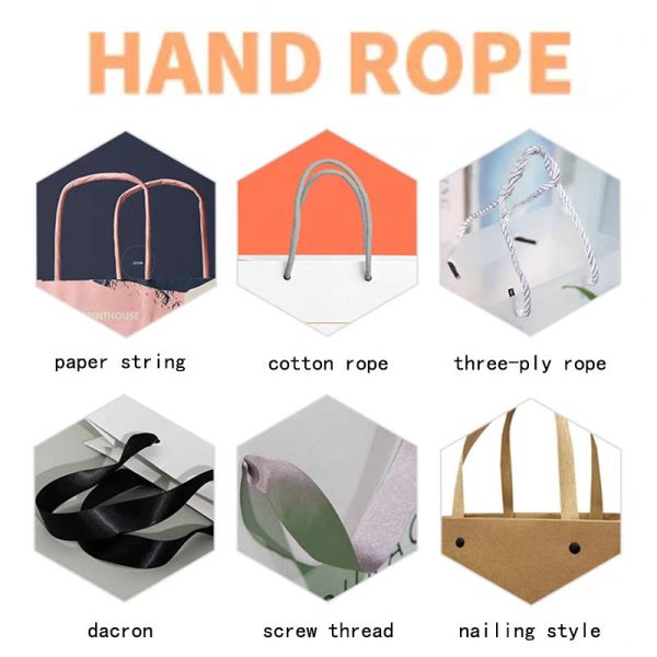 Gelebor Pantone Cardboard Shopping Bag Love Wedding Gift Bag for Candy