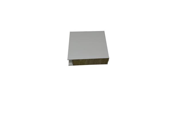 Painel Sandwich de lã de rocha para parede exterior de hotel de núcleo metálico resistente ao fogo espessura 100 mm