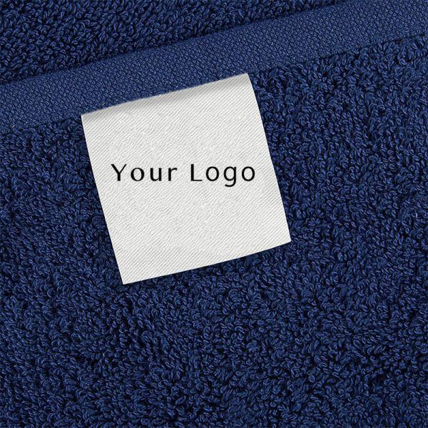 6 peças de toalha de algodão de luxo Dobby Border para banheiro