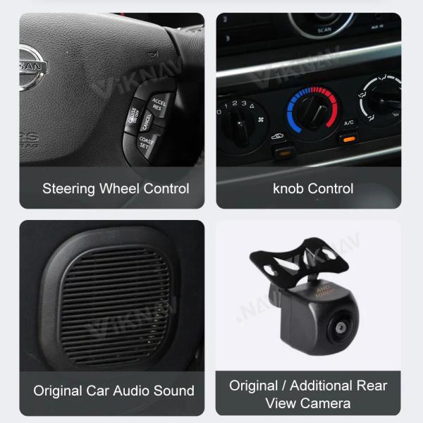 Ecrã sensível ao toque Y61 Nissan Patrol Head Unit 2004-2019 GPS para carro