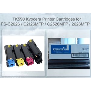 Kyocera TK-590 Ecosys FS-C2126MFP Pack Arc-en-ciel Compatible Contient 4 Toners Couleur
