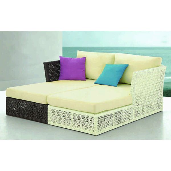 Outdoor rattan chaise lounge chair-3009