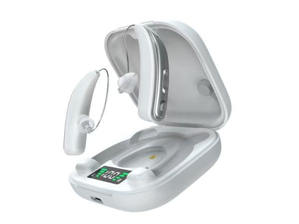 One Week Standby Time OTC Rechargeable Hearing Aids With UV Lamp Ultraviolet Disinfection