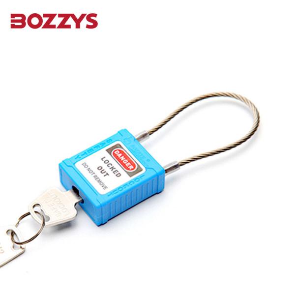 Industrial Cable Safety Padlocks Steel Wire Shackle Padlock ISO14001