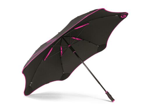 Large Black Reflective Golf Umbrella Sun Protection Foam Handle Wtih Rope