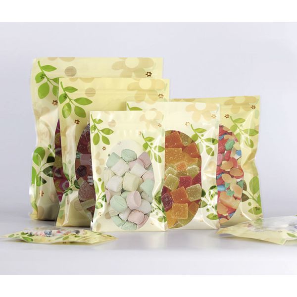 Silver zip lock aluminium foil bag zip pouch food packaging bags