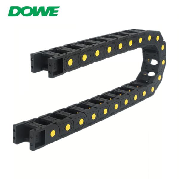 Miniatura por atacado Dot Reinforced Series Drag Chain amarelo da corrente H55X75 do cabo