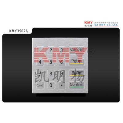 16 Keys Dustproof Bank Machine Keypad 100×100mm Industrial Keypad