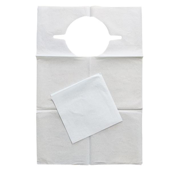 High quality dental bib paper  Disposable Waterproof PE film+paper child adult Bib Aprons