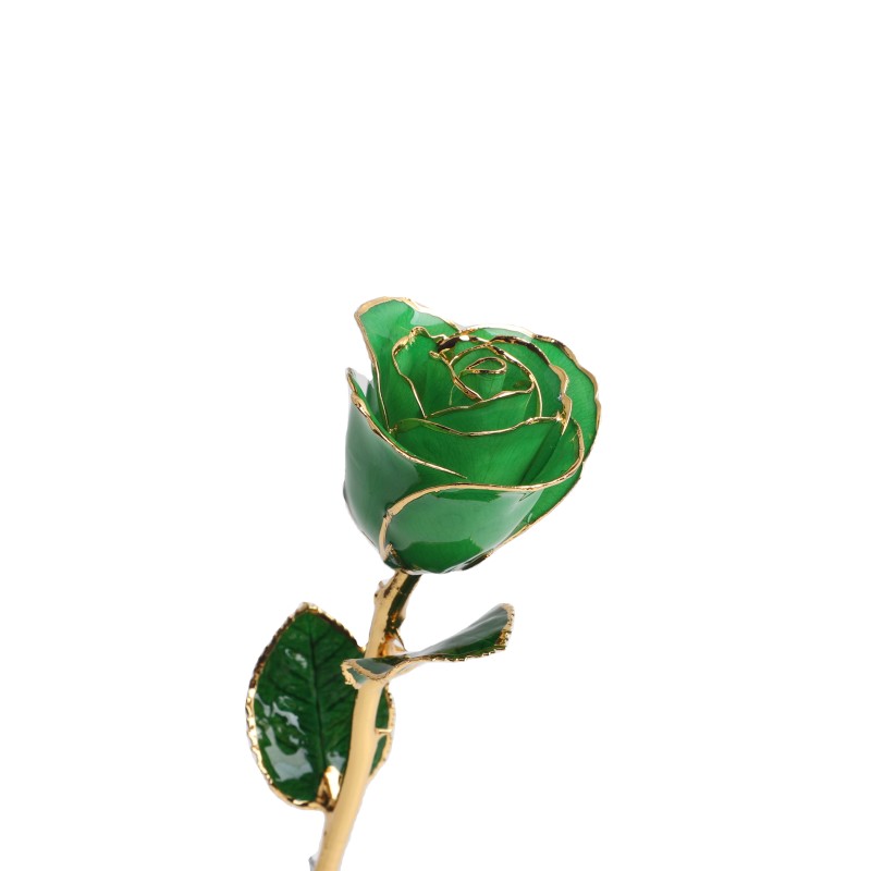 Gold Plated  Rose Preserved Fresh Flower  Wholesale Preserved Rose Manufacture Directly Supply for Christmas Valentine Day Gift
