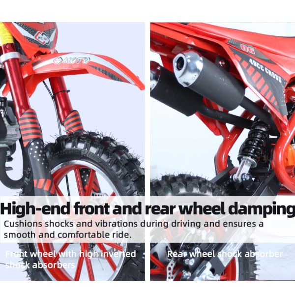 CE Approved 49cc 2 Stroke Kids Orion PCA01 Dirt Bike MAX LOAD 100kg Tires 2.50-10