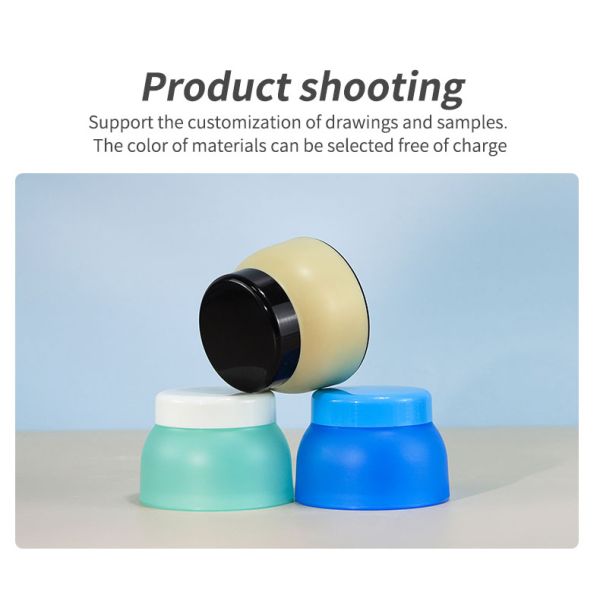 Material de PP 2024 Jarrón de crema facial de colores 5G/10G/20G/30G/50G Botella de crema cosmética para cuidado de la piel personalizado