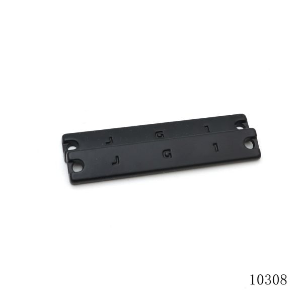 Matte Metal Logo Tag Black Custom Engraved Metal Plate 40*7mm