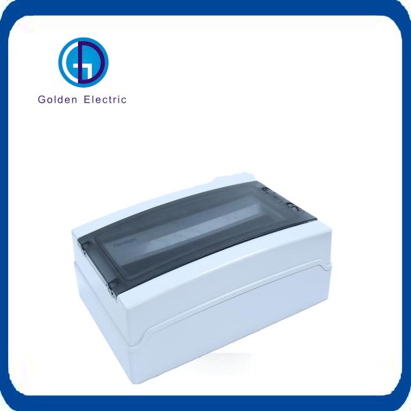 Powerful IP65 Outdoor Waterproof Power Distribution Box 12way Plastic MCB