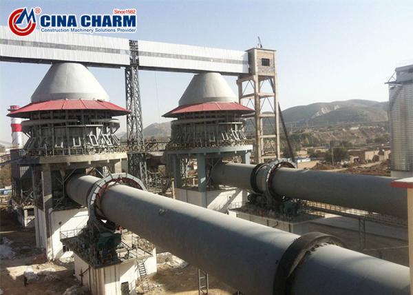 Cement Clinker Making Machinery Rotary Kiln / Lithium Powder Rotary Kiln Sponge Iron Plant