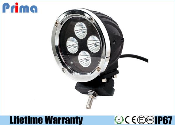 40W Spot / Combo CREE Round Driving Lights Die Cast Aluminum Housing