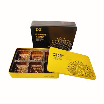 DADI OEM ODM Mooncake Tin Box Tinplate CMYK PMS Biscuit Tin Box Packaging