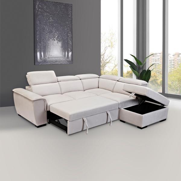 L Shape Antiwear Luxury Corner Sofa Multifunctional Practical
