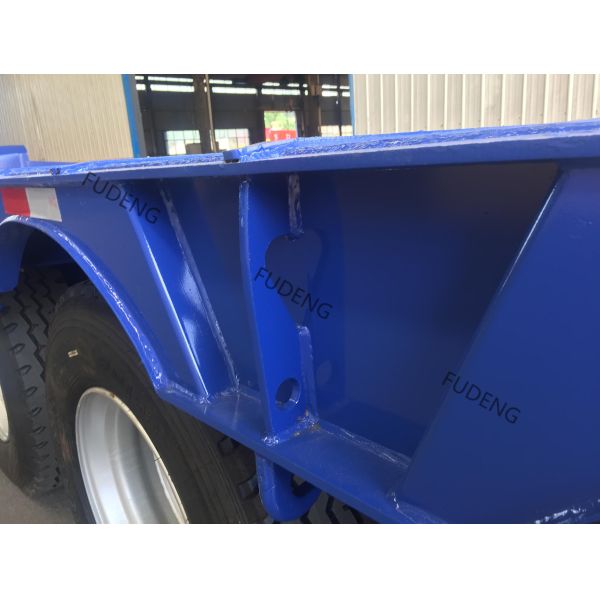 13 Meters Transport Excavators 3 Axle Low Flatbed Trailer
