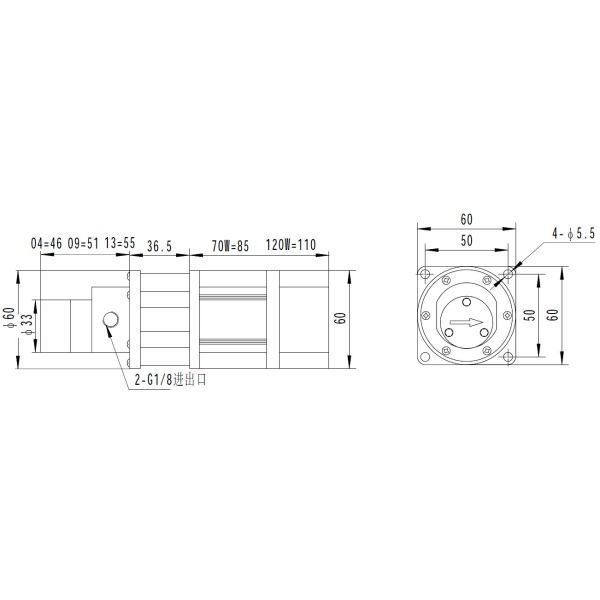FLOWDRIFT DC Electric Brushless Motor Magnetic Drive High Pressure Stainless Steel Gear Pump KGP-06B Series