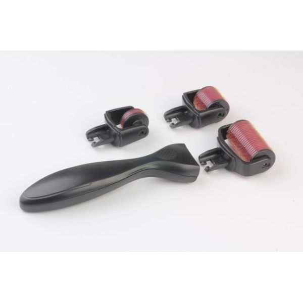 DRS 3 in 1 derma roller for face and body treatment Microneedle Roller 3 Replacement Heads Cosmetic Needling