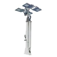 Mast telescópico manual de altura ajustável 19ft 6m para trailer solar Torre de luz solar
