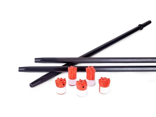 Tunnelling Chisel Bit Integral Drill Steel Hex 22 108 mm Diameter 25 - 34mm