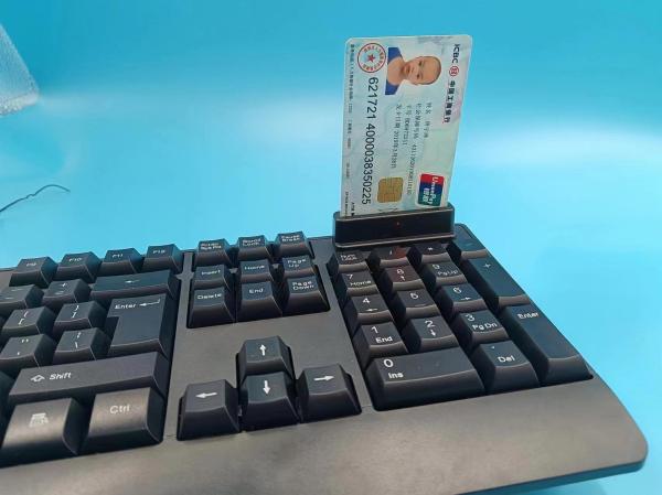 104keys Full Size Smart Card Reader Keyboard for Bank Use