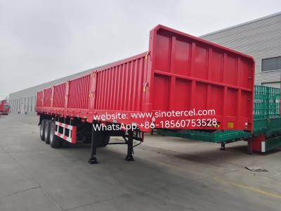 Pallet Transport Sidewall Semi Trailer 20000kg-70000kg Cargo Container Trailer  Length Height Customized