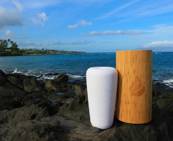 Water Sea Urn: Biodegradable Urn For Water Burial, Burial At Sea Eco Burial: Biodegradable Urn, Burial Urn, Bamboo Urn