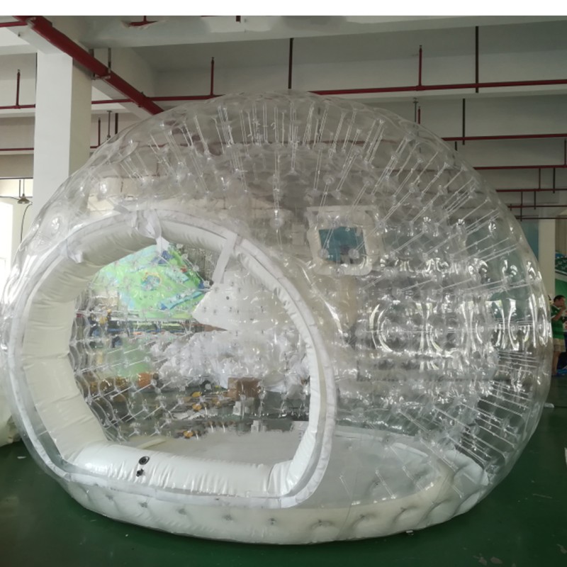 UV Printed Transparent PVC Bubble Tent with Electric Air Pump and Temperature Resistance for Outdoor Camping
