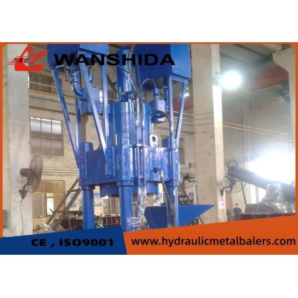 Prensa de briquetas metálicas de 45KW  Prensa hidráulica de briquetas de biomasa para piezas de automóviles