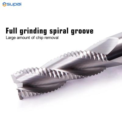 High Helix Angle Roughing End Mill For Steel - 30° Helix Angle Corner Radius 3mm