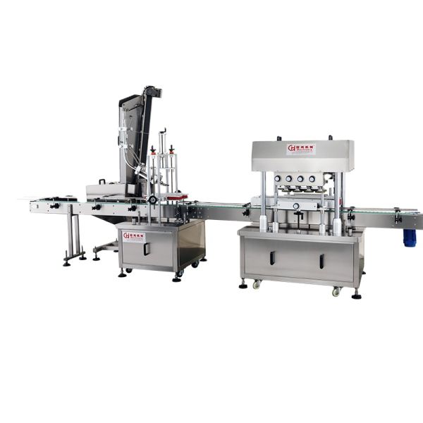 Plastic Bottle Cap 8 Wheels Rotary Screw Capping Machine with Mechanical Driven Type